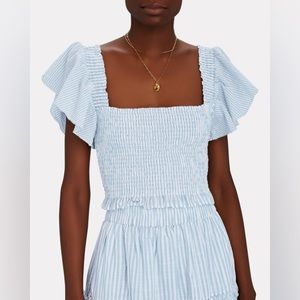 LoveShackFancy Wallace Crop Top